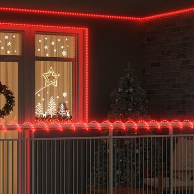 vidaXL Sejllys med 1200 LED'er Rød 50 m PVC Rød 50 m vidaXL Sejllys med 1200 LED'er Rød 50 m PVC Rød 50 m