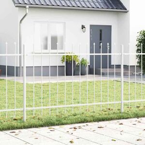 Vidaxl havehegnspaneler hvide 10,2x1 m stål Vidaxl havehegnspaneler hvide 10,2x1 m stål