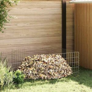 vidaXL Sølv Metaltråd 100x100x50 cm Modular Havegitter vidaXL Sølv Metaltråd 100x100x50 cm Modular Havegitter