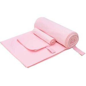 vidaXL Sports håndklæde sæt - Lyserød 2 stk, 50x30/200x100cm vidaXL Sports håndklæde sæt - Lyserød 2 stk, 50x30/200x100cm
