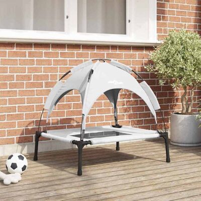 vidaXL Hundeseng Sølvgrå 76 x 62 x 70,5 cm Stål Grå 76 x 62 x 70,5 cm vidaXL Hundeseng Sølvgrå 76 x 62 x 70,5 cm Stål Grå 76 x 62 x 70,5 cm