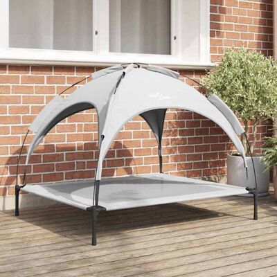 vidaXL Hundeseng Sølvgrå 104 x 86 x 84,5 cm Stål Grå 104 x 86 x 84,5 cm vidaXL Hundeseng Sølvgrå 104 x 86 x 84,5 cm Stål Grå 104 x 86 x 84,5 cm