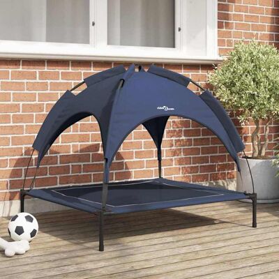 vidaXL Hundeseng 90 x 81 x 80,5 cm Stål Mørkeblå Blå 90 x 81 x 80,5 cm vidaXL Hundeseng 90 x 81 x 80,5 cm Stål Mørkeblå Blå 90 x 81 x 80,5 cm