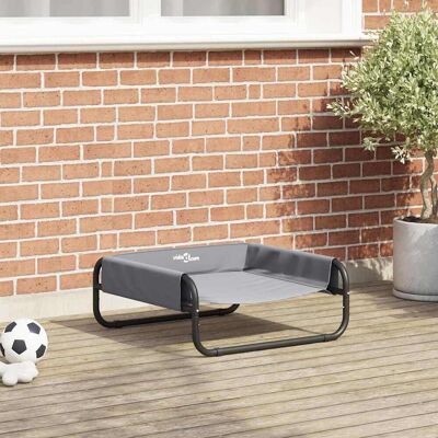 vidaXL Hundeseng Lysegrå 57 x 57 x 24 cm Stål Grå 57 x 57 x 24 cm vidaXL Hundeseng Lysegrå 57 x 57 x 24 cm Stål Grå 57 x 57 x 24 cm