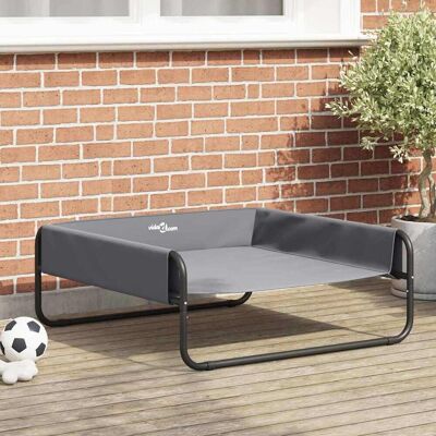 vidaXL Hundeseng Lysegrå 85 x 85 x 33 cm Stål Grå 85 x 85 x 33 cm vidaXL Hundeseng Lysegrå 85 x 85 x 33 cm Stål Grå 85 x 85 x 33 cm