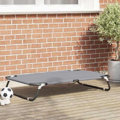 vidaXL Hundeseng Lysegrå 105 x 65 x 18 cm Stål Grå 105 x 65 x 18 cm vidaXL Hundeseng Lysegrå 105 x 65 x 18 cm Stål Grå 105 x 65 x 18 cm