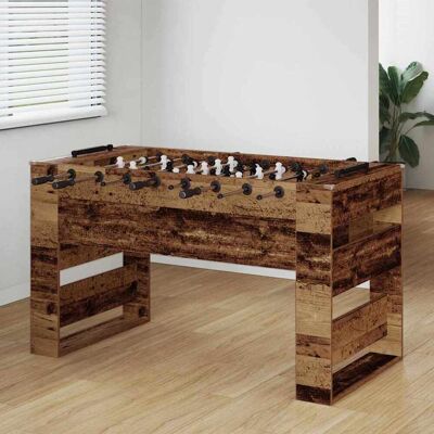 vidaXL Fodboldbord Gammelt træ 146,5 x 74 x 85 cm Konstrueret træ Brun 146,5 x 74 x 85 cm vidaXL Fodboldbord Gammelt træ 146,5 x 74 x 85 cm Konstrueret træ Brun 146,5 x 74 x 85 cm