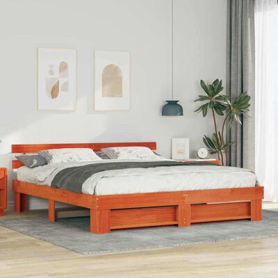 vidaXL Queen sengestel 200 x 200 cm Brun 200 x 200 cm vidaXL Queen sengestel 200 x 200 cm Brun 200 x 200 cm