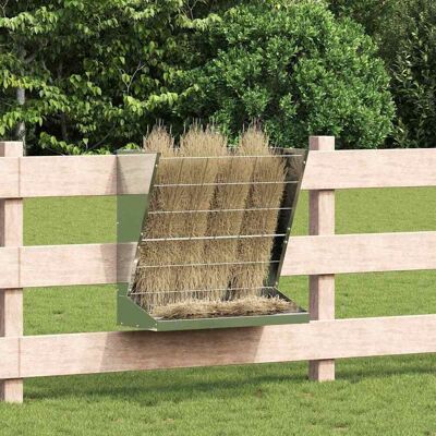 vidaXL Hø Foder Sølv 71 x 33 x 70 cm Galvaniseret stål Sølv 71 x 33 x 70 cm vidaXL Hø Foder Sølv 71 x 33 x 70 cm Galvaniseret stål Sølv 71 x 33 x 70 cm