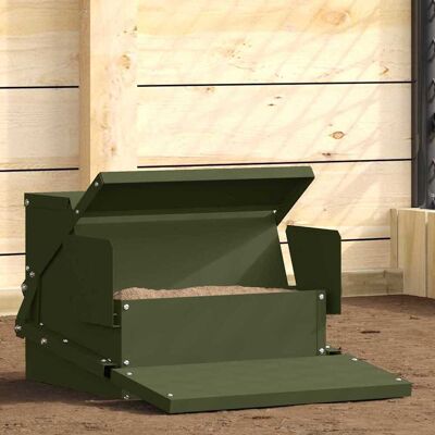 vidaXL Kylling treadle feeder Oliven grøn 50 x 40 x 29 cm Grøn 50 x 40 x 29 cm vidaXL Kylling treadle feeder Oliven grøn 50 x 40 x 29 cm Grøn 50 x 40 x 29 cm