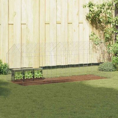 vidaXL Kanin Bur Sølv 200 x 78 x 78 cm Galvaniseret stål Sølv 200 x 78 x 78 cm vidaXL Kanin Bur Sølv 200 x 78 x 78 cm Galvaniseret stål Sølv 200 x 78 x 78 cm