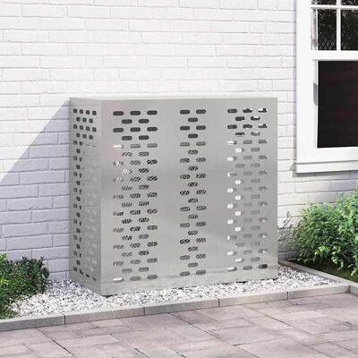 vidaXL Air Conditioner Cover Sølv 110 x 50 x 105 cm Rustfrit stål Sølv 110 x 50 x 105 cm vidaXL Air Conditioner Cover Sølv 110 x 50 x 105 cm Rustfrit stål Sølv 110 x 50 x 105 cm