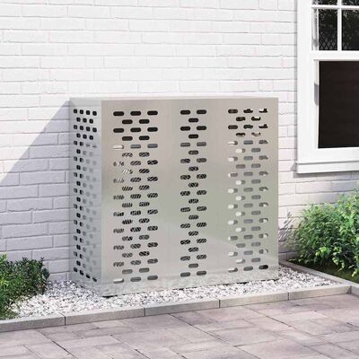 vidaXL Air Conditioner Cover Sølv 110 x 50 x 105 cm Galvaniseret stål Sølv 110 x 50 x 105 cm vidaXL Air Conditioner Cover Sølv 110 x 50 x 105 cm Galvaniseret stål Sølv 110 x 50 x 105 cm
