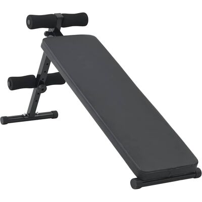 vidaXL Sit Up bænk Sort 124 x 33,5 x 55 cm Pulverlakeret stål Sort 124 x 33.5 x 55 cm vidaXL Sit Up bænk Sort 124 x 33,5 x 55 cm Pulverlakeret stål Sort 124 x 33.5 x 55 cm