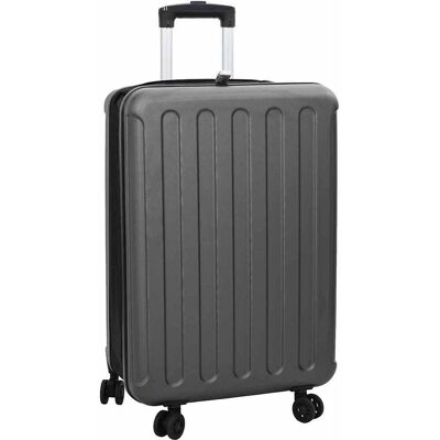 vidaXL Kuffert med lås Mørkegrå 43 x 27 x 66 cm ABS Plastik Grå 43 x 27 x 66 cm vidaXL Kuffert med lås Mørkegrå 43 x 27 x 66 cm ABS Plastik Grå 43 x 27 x 66 cm