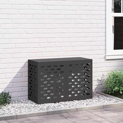 vidaXL Air Conditioner Cover Sort 90 x 40 x 60 cm Stål Sort 90 x 40 x 60 cm vidaXL Air Conditioner Cover Sort 90 x 40 x 60 cm Stål Sort 90 x 40 x 60 cm