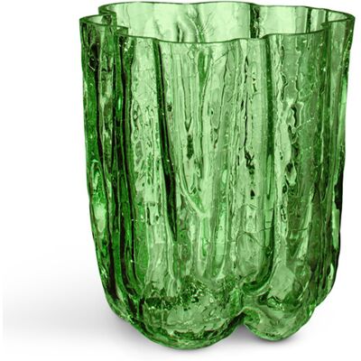 Crackle Vase Grøn, H 12cm - Kosta Boda Crackle Vase Grøn, H 12cm - Kosta Boda