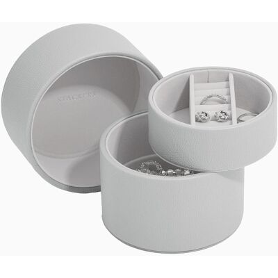 Stackers Rundt smykkeskrin (3 farver) Grå Rund Faux læder 13,5cm x 13,5cm x 8,2cm No - Grå - 13,5cm x 13,5cm x 8,2cm - Adriana Stackers Rundt smykkeskrin (3 farver) Grå Rund Faux læder 13,5cm x 13,5cm x 8,2cm No - Grå - 13,5cm x 13,5cm x 8,2cm - Adriana