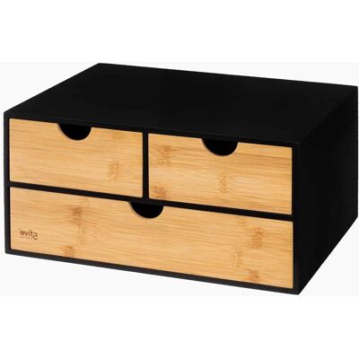 Five Kasse med skuffer i bambus (2 varianter) Sort Rektangulær Træ 31,2cm x 25,2cm x 15,9cm - Sort - 31,2cm x 25,2cm x 15,9cm - Blake Five Kasse med skuffer i bambus (2 varianter) Sort Rektangulær Træ 31,2cm x 25,2cm x 15,9cm - Sort - 31,2cm x 25,2cm x 15,9cm - Blake