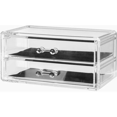 Five Makeupopbevaring med skuffer (2 varianter) Transparent Rektangulær Plast 187cm-x-114cm-x-94cm - Transparent - 187cm-x-114cm-x-94cm - Agnete Five Makeupopbevaring med skuffer (2 varianter) Transparent Rektangulær Plast 187cm-x-114cm-x-94cm - Transparent - 187cm-x-114cm-x-94cm - Agnete