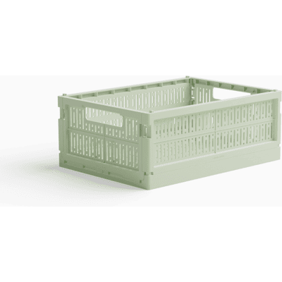 MadeCrate Foldekasse midi (flere varianter) Spring green Plast 24cm x 34cm x 13cm - Spring green - 24cm x 34cm x 13cm - Sigrid MadeCrate Foldekasse midi (flere varianter) Spring green Plast 24cm x 34cm x 13cm - Spring green - 24cm x 34cm x 13cm - Sigrid