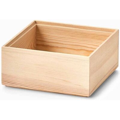 Zeller Stabelbar kasse i fyrretræ (3 størrelser) Natur Træ 15cm x 15cm x 7cm - Natur - 15cm x 15cm x 7cm - Sylvia Zeller Stabelbar kasse i fyrretræ (3 størrelser) Natur Træ 15cm x 15cm x 7cm - Natur - 15cm x 15cm x 7cm - Sylvia