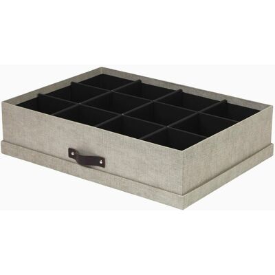 Bigso Opbevaringskasse med inddeling Beige Pap - Beige - Marie Bigso Opbevaringskasse med inddeling Beige Pap - Beige - Marie