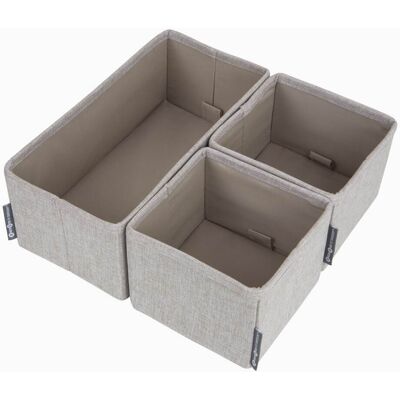 Bigso Box Skuffeindsats BIGSO 3 dele beige - storage box inserts Bigso Box Skuffeindsats BIGSO 3 dele beige - storage box inserts