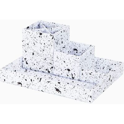 Bigso Skrivebordorganizer med 4 dele Hvid Rektangulær Pap 23cm x 18cm x 7cm - Hvid - 23cm x 18cm x 7cm - Marie Bigso Skrivebordorganizer med 4 dele Hvid Rektangulær Pap 23cm x 18cm x 7cm - Hvid - 23cm x 18cm x 7cm - Marie