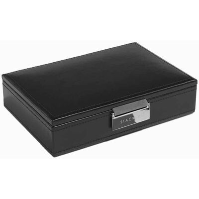 Stackers Kasse til manchetknapper - Sort - 18,2cm x 13,1cm x 4,5cm - Adriana Stackers Kasse til manchetknapper - Sort - 18,2cm x 13,1cm x 4,5cm - Adriana