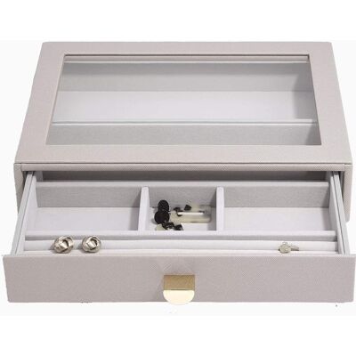 Stackers Stabelbar beautyskuffe (5 varianter) Beige Rektangulær Faux læder 25cm x 18cm x 5,6cm Yes - Beige - 25cm x 18cm x 5,6cm - Rose Stackers Stabelbar beautyskuffe (5 varianter) Beige Rektangulær Faux læder 25cm x 18cm x 5,6cm Yes - Beige - 25cm x 18cm x 5,6cm - Rose