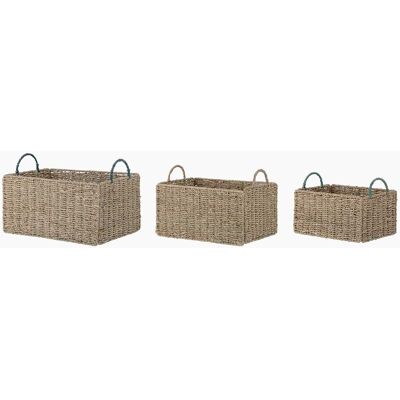 Bloomingville Kurve af søgræs (sæt med 3 stk.) - Natur - 27,5cm x 37,7cm x 25,6cm - Alexandra Bloomingville Kurve af søgræs (sæt med 3 stk.) - Natur - 27,5cm x 37,7cm x 25,6cm - Alexandra