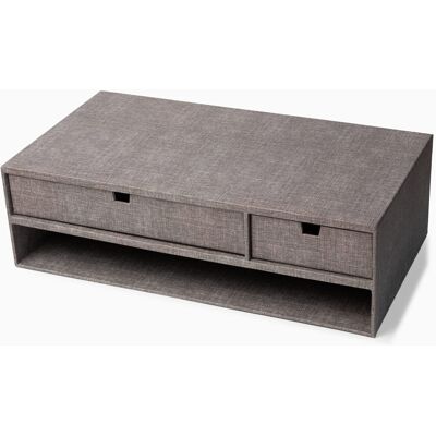 Bigso Kommode til computerskærm Grå Rektangulær Pap 48,5cm x 26cm x 15cm - Grå - 48,5cm x 26cm x 15cm - Svea Bigso Kommode til computerskærm Grå Rektangulær Pap 48,5cm x 26cm x 15cm - Grå - 48,5cm x 26cm x 15cm - Svea