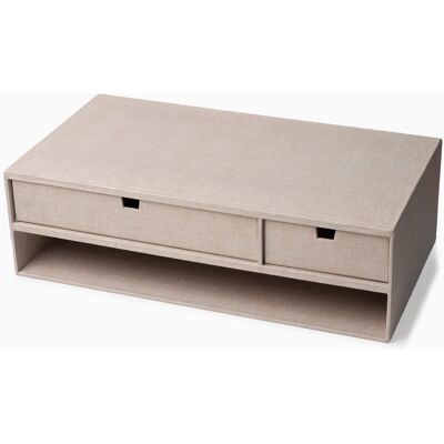 Bigso Kommode til computerskærm Beige Rektangulær Pap 48,5cm x 26cm x 15cm - Beige - 48,5cm x 26cm x 15cm - Svea Bigso Kommode til computerskærm Beige Rektangulær Pap 48,5cm x 26cm x 15cm - Beige - 48,5cm x 26cm x 15cm - Svea