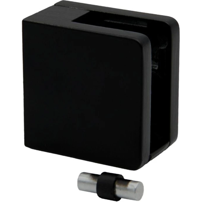 PSG Glasholder 45x45x26 Mm Til Flad Overflade Med Beslag Sort PSG Glasholder 45x45x26 Mm Til Flad Overflade Med Beslag Sort