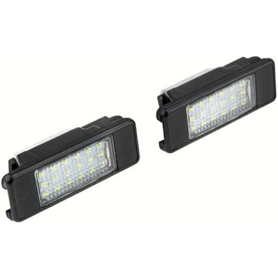Nty LED nummerpladelygte - Begge sider for Citroën C4 DS4 Peugeot 208 Nty LED nummerpladelygte - Begge sider for Citroën C4 DS4 Peugeot 208