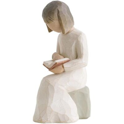 Willow Tree Visdom Figur - Håndmalet resin, 11cm Willow Tree Visdom Figur - Håndmalet resin, 11cm