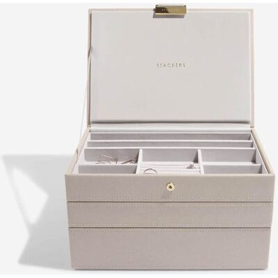 Smykkeskrin - Stackers Classic Taupe M. 3 Moduler Smykkeskrin - Stackers Classic Taupe M. 3 Moduler