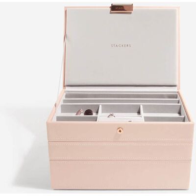 Smykkeskrin - Stackers Classic Blush Pink M. 3 Moduler Smykkeskrin - Stackers Classic Blush Pink M. 3 Moduler