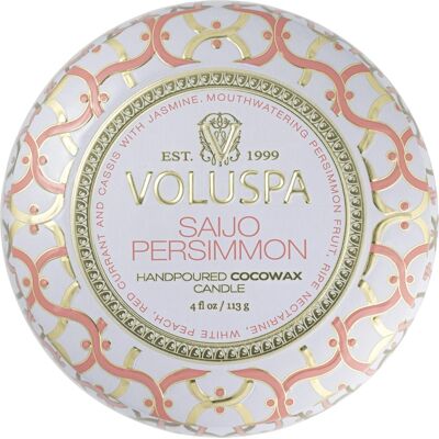 Voluspa Decorative Tin Candle Saijo Persimmon 113g Voluspa Decorative Tin Candle Saijo Persimmon 113g