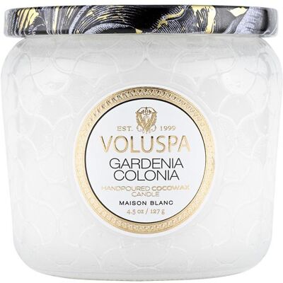 Voluspa Gardenia Petite Jar Lys - Duft, Håndlavet, 35t Voluspa Gardenia Petite Jar Lys - Duft, Håndlavet, 35t