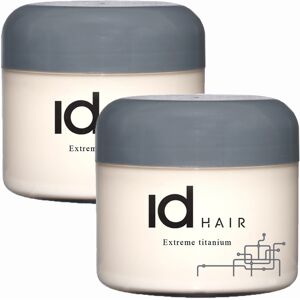 ID Hair Extreme Titanium Wax 100ML - Kort Hår Hold & Omformning ID Hair Extreme Titanium Wax 100ML - Kort Hår Hold & Omformning