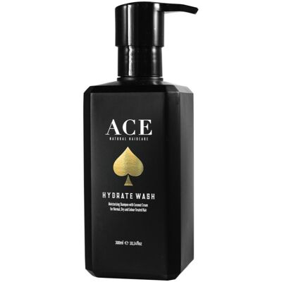 Ace Natural Haircare Hydrate Wash - Shampoo - Fugtighedsbevarende - 300ml Ace Natural Haircare Hydrate Wash - Shampoo - Fugtighedsbevarende - 300ml