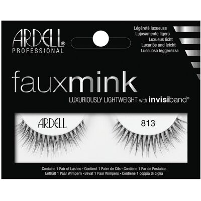 Ardell Sorte Faux Mink 813 Øjenvipper - Øjenvipper Ardell Sorte Faux Mink 813 Øjenvipper - Øjenvipper