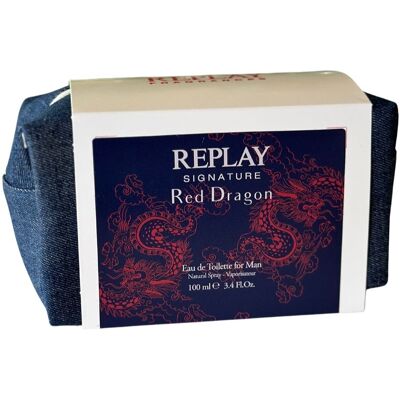 Replay Signature Red Dragon Man Edt 100ml - Gaveæske Replay Signature Red Dragon Man Edt 100ml - Gaveæske