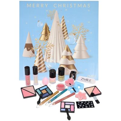 Zmile Cosmetics Firkantet '3D Juletræer' Vegansk Makeup Kalender Zmile Cosmetics Firkantet '3D Juletræer' Vegansk Makeup Kalender