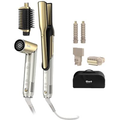 Shark Glam Sleek Straight Waves & Curls multistyler i Guld HD6051SEU af SharkNinja Shark Glam Sleek Straight Waves & Curls multistyler i Guld HD6051SEU af SharkNinja