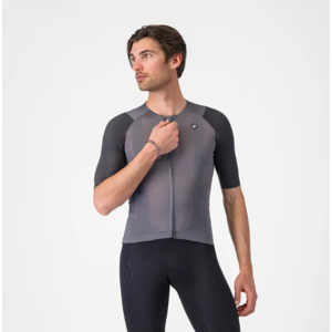 Castelli Aero Race 8S men's jersey short sleeve Smoky Gray size M Castelli Aero Race 8S men's jersey short sleeve Smoky Gray size M