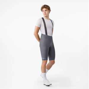 Castelli Espresso 2 men's shorts with pad and bib Smoky Gray size L Castelli Espresso 2 men's shorts with pad and bib Smoky Gray size L