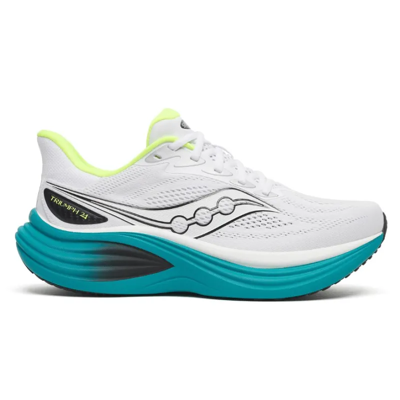 Saucony Triumph 24 men's running shoes White/Tranquil EU 44/UK 10 Saucony Triumph 24 men's running shoes White/Tranquil EU 44/UK 10